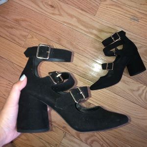 ASOS 3 strap block heels